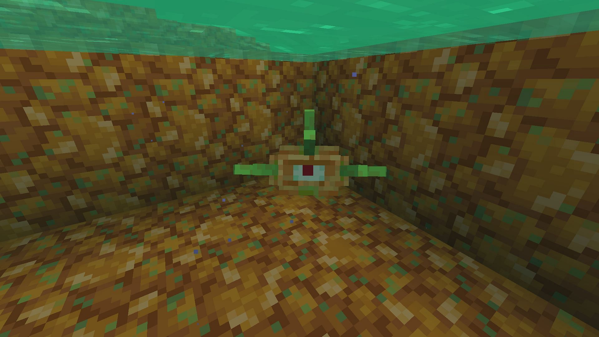 Toxifin slabs are particularly poisonous versions of Minecraft's guardians (Image via Mojang)